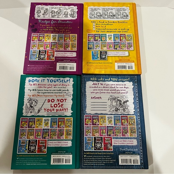 Lot of Dork Diaries Hard Cover Books 2, 3, 3 1/2, OMG! by Rachel Renee Russell - Picture 2 of 6